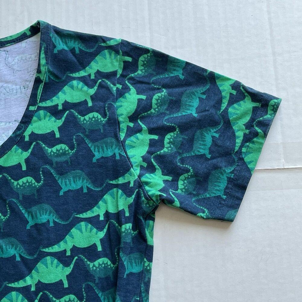 Svaha Dress XS Dinosaur Print Stegosaurus 100% Cotton Pullover Pockets STEAM - Picture 6 of 12